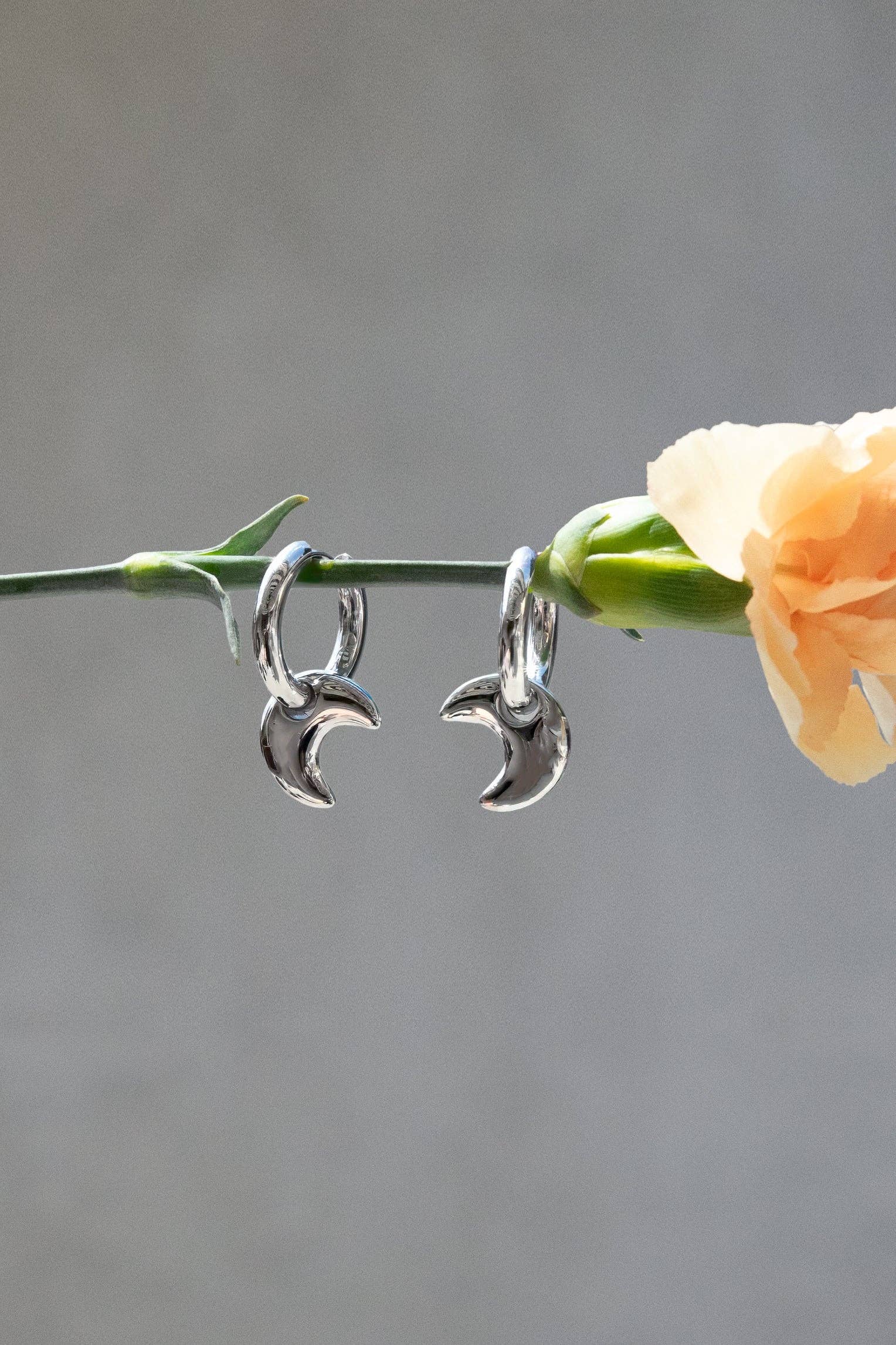 Luna Hoops - 18K Gold Plated or Stainless Steel