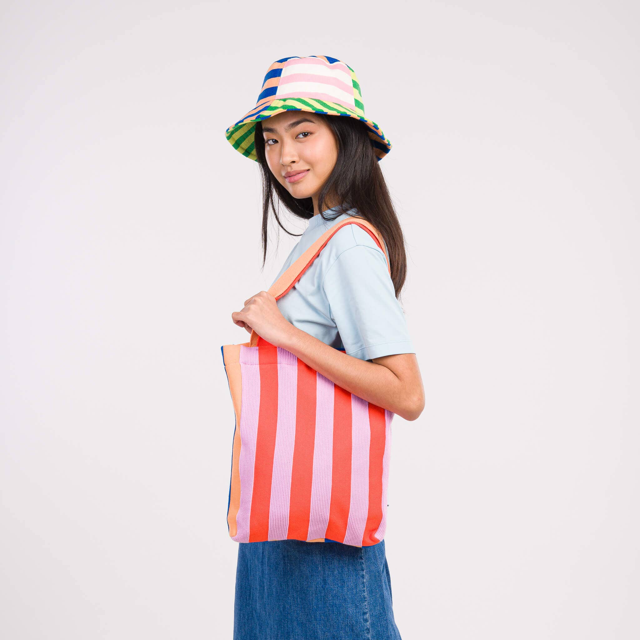 Super Stripe Knit Tote