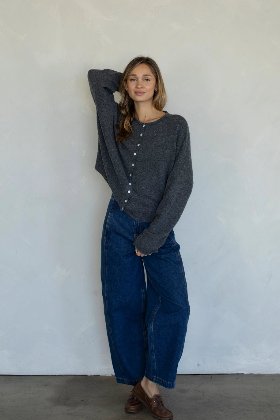 Piper Cardigan - Charcoal