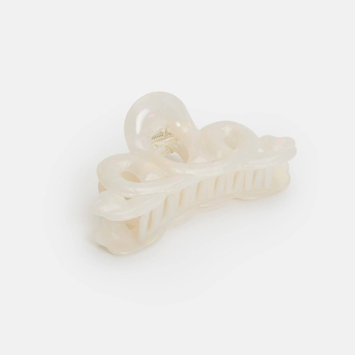 Large Heart Loop Claw in Opal