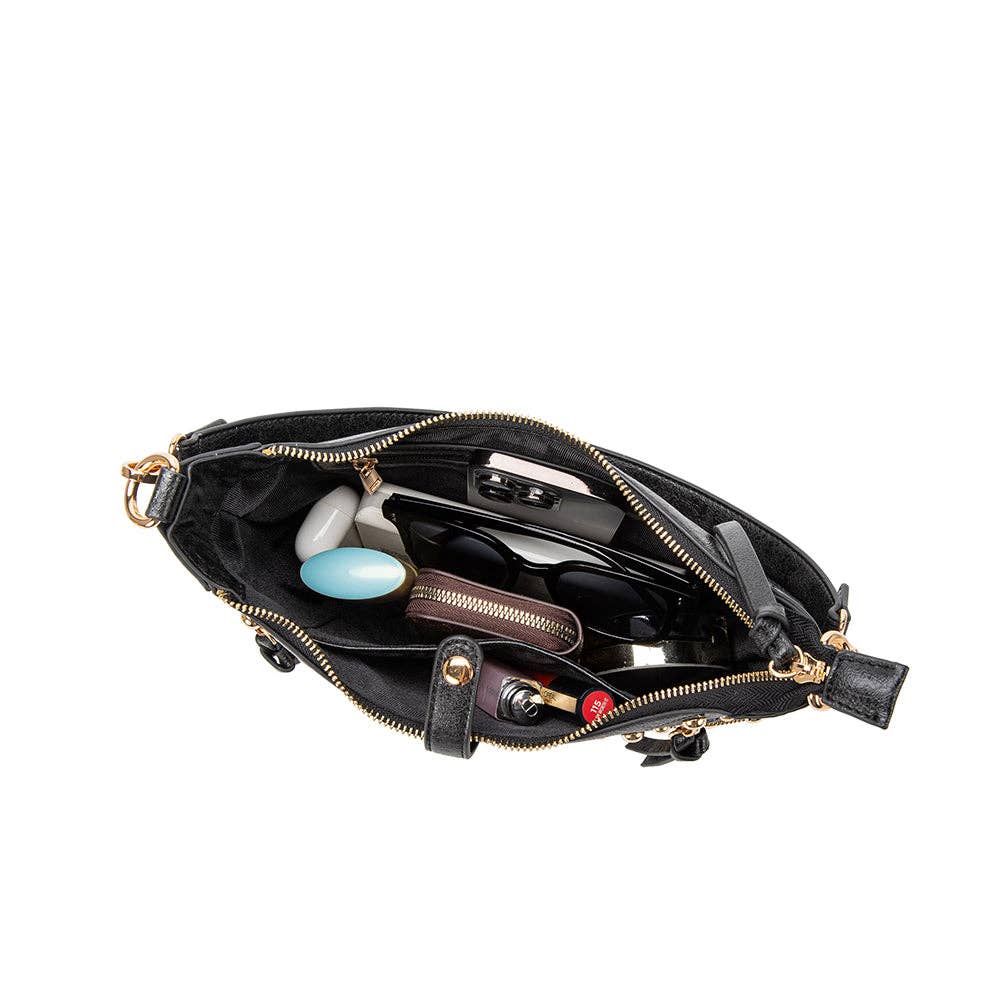 Maeve Black Recycled Vegan Shoulder Bag - Downerss