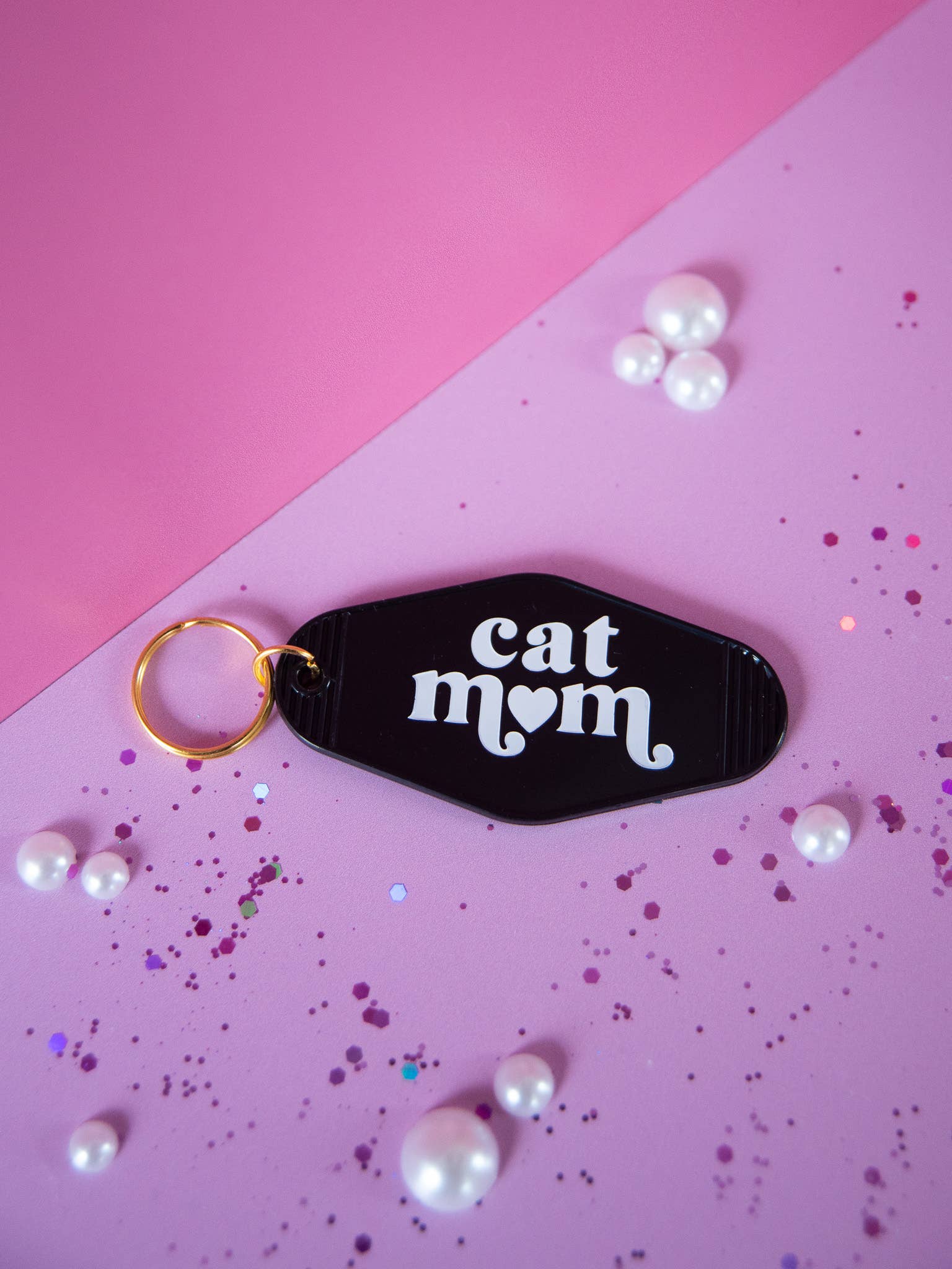 Cat Mom Keychain - Downerss