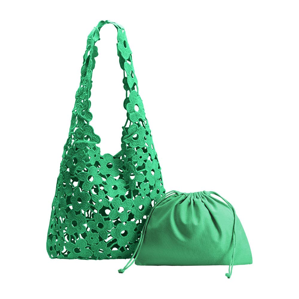 Aster Watermelon Floral Shoulder Bag