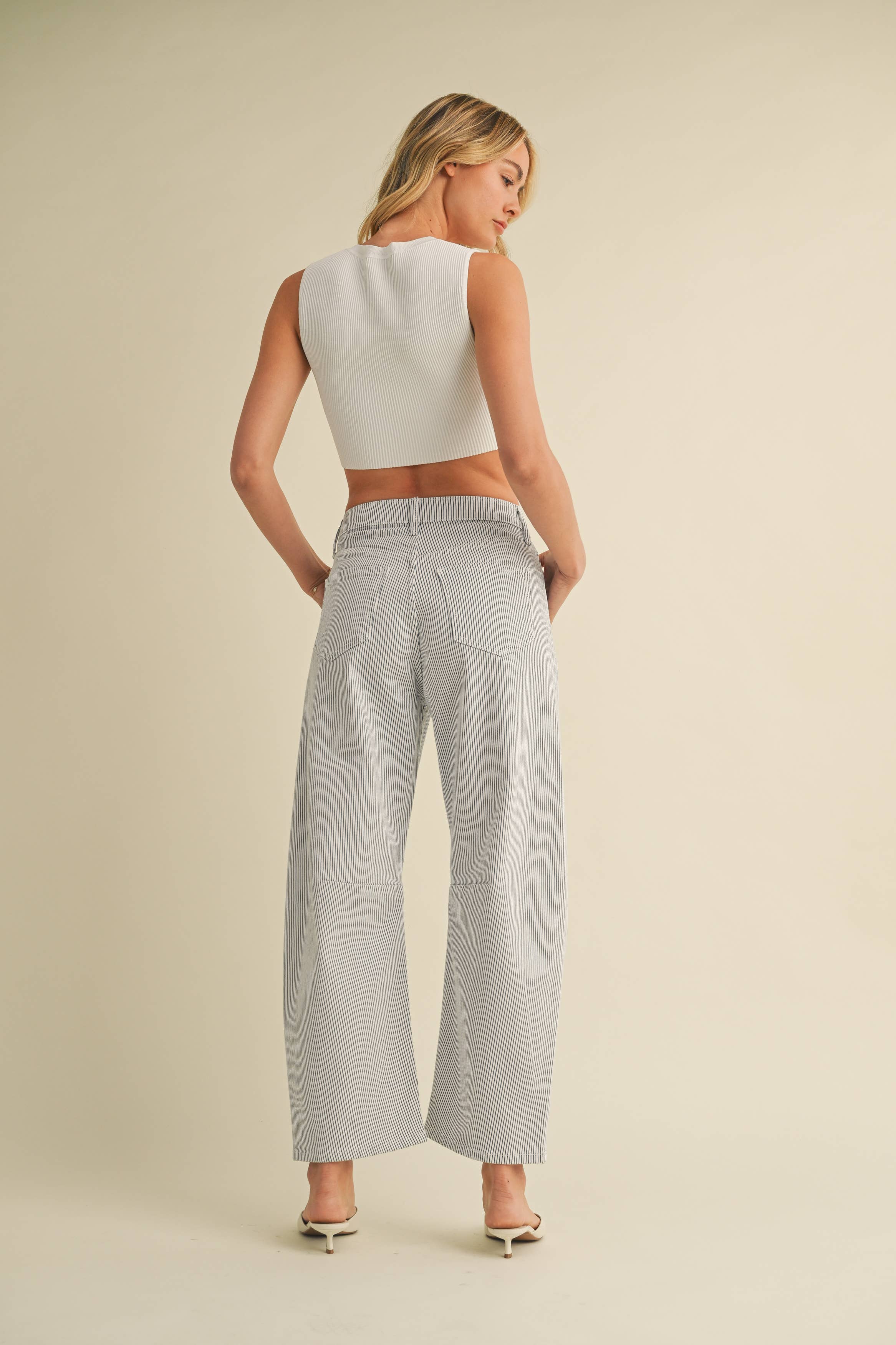Barrel Jean - Stripe