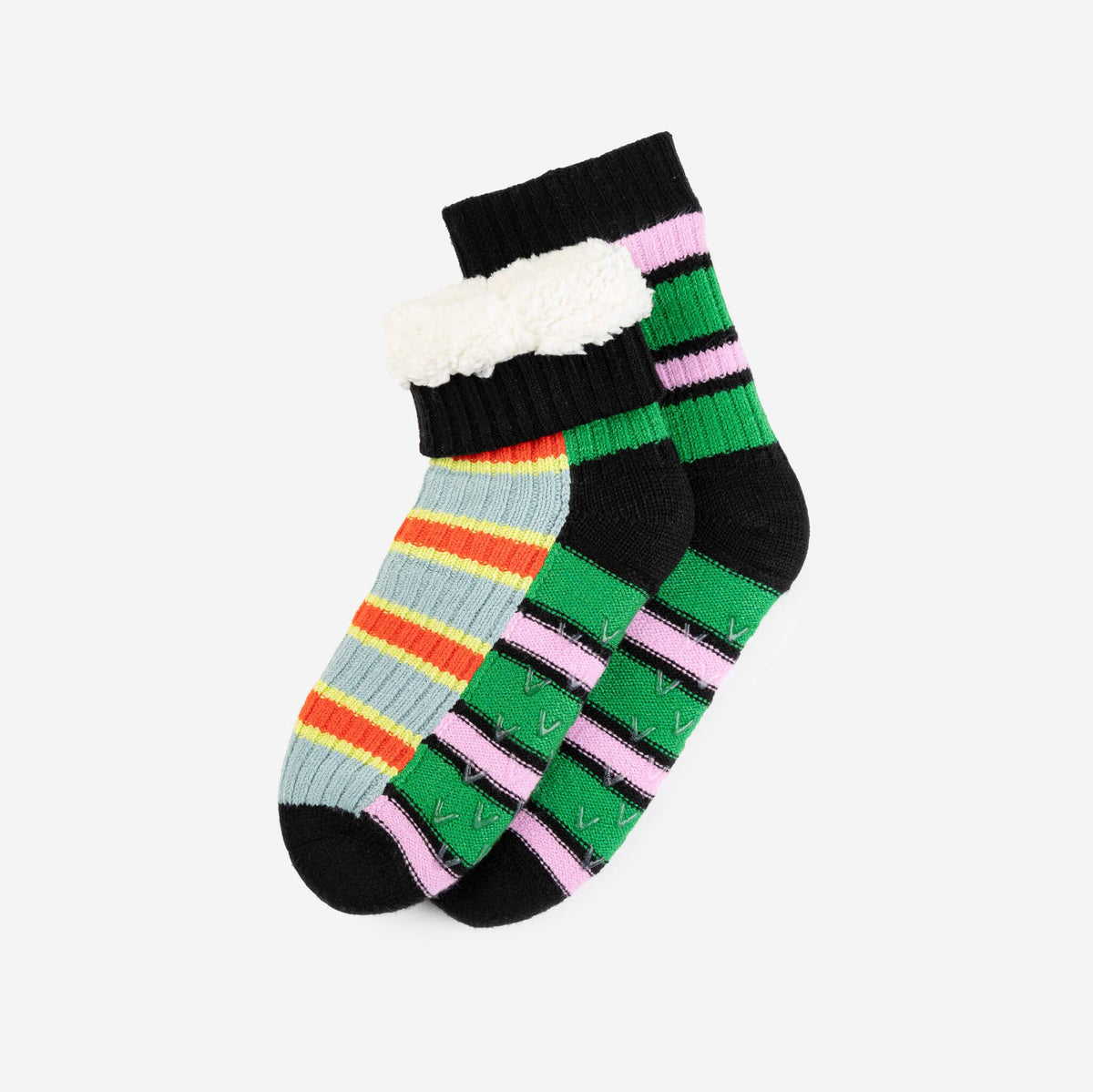 Zipper Stripe House Socks