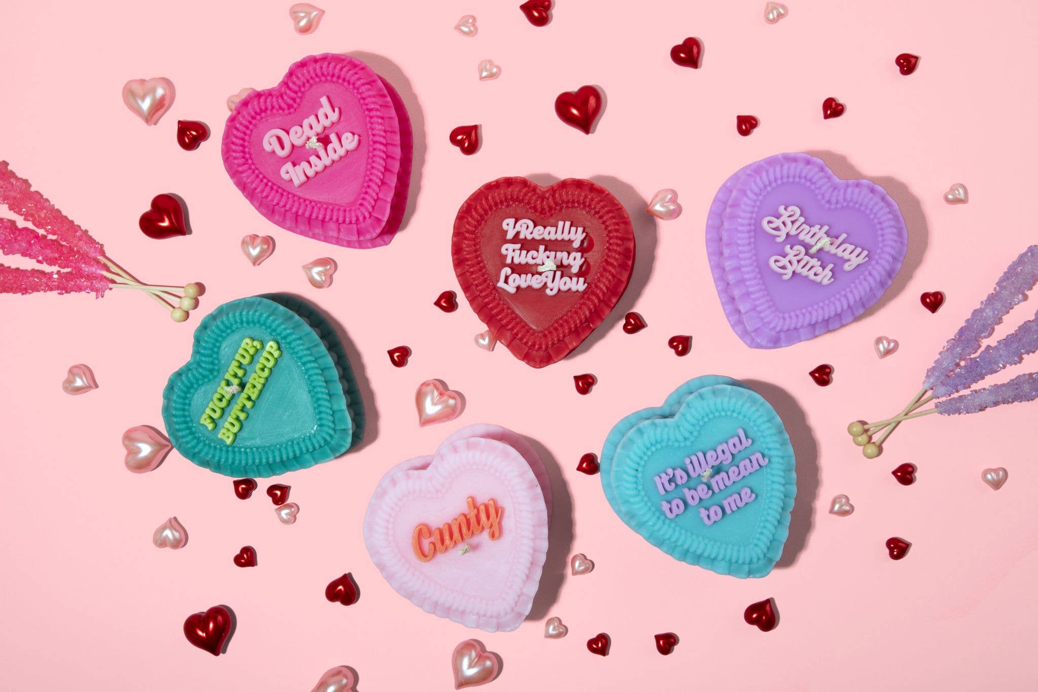 Dead Inside Heart Candle - Downerss