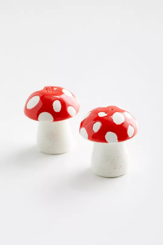 Amanita Mushroom Salt + Pepper