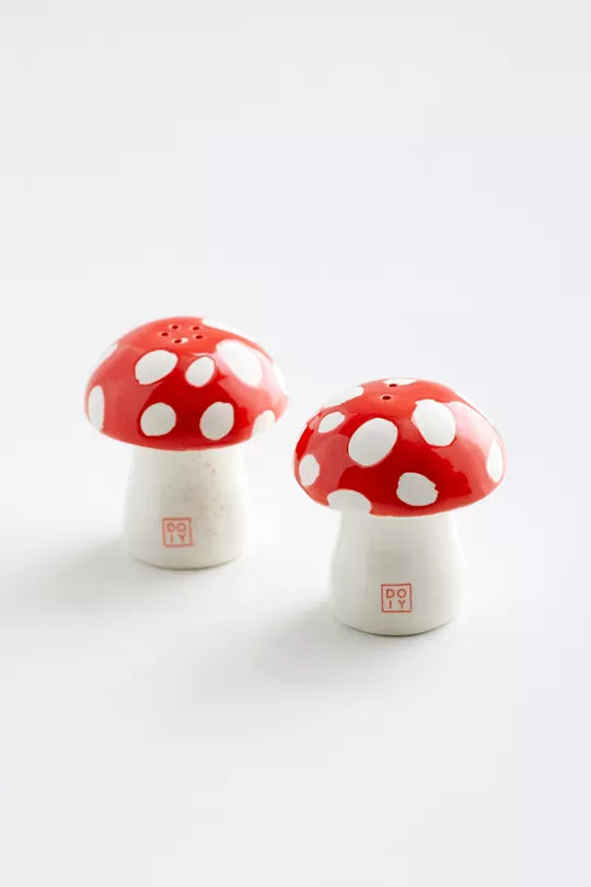 Amanita Mushroom Salt + Pepper