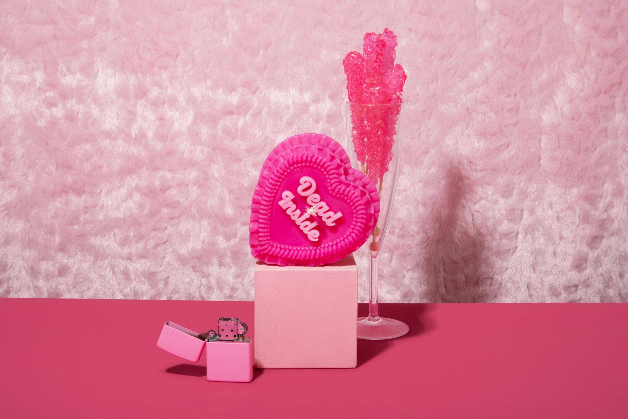 Dead Inside Heart Candle - Downerss