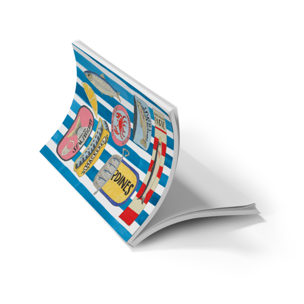 Tinned Fish Soft Touch Notebook
