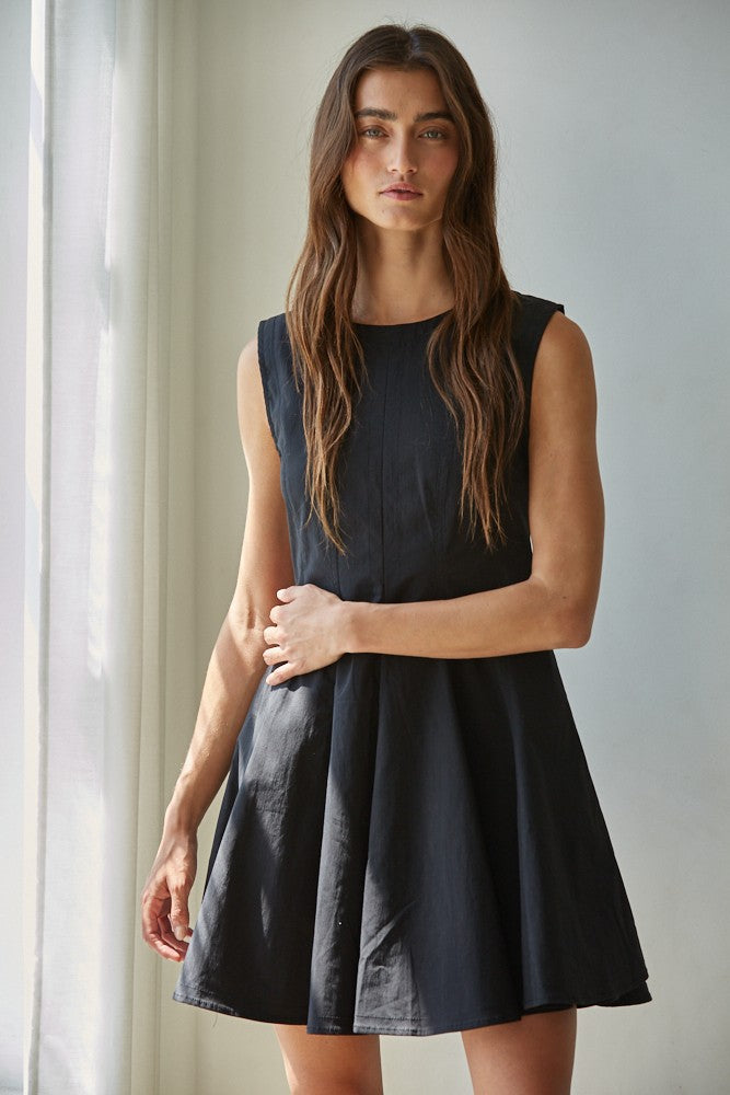 Cotton Flare Mini Dress