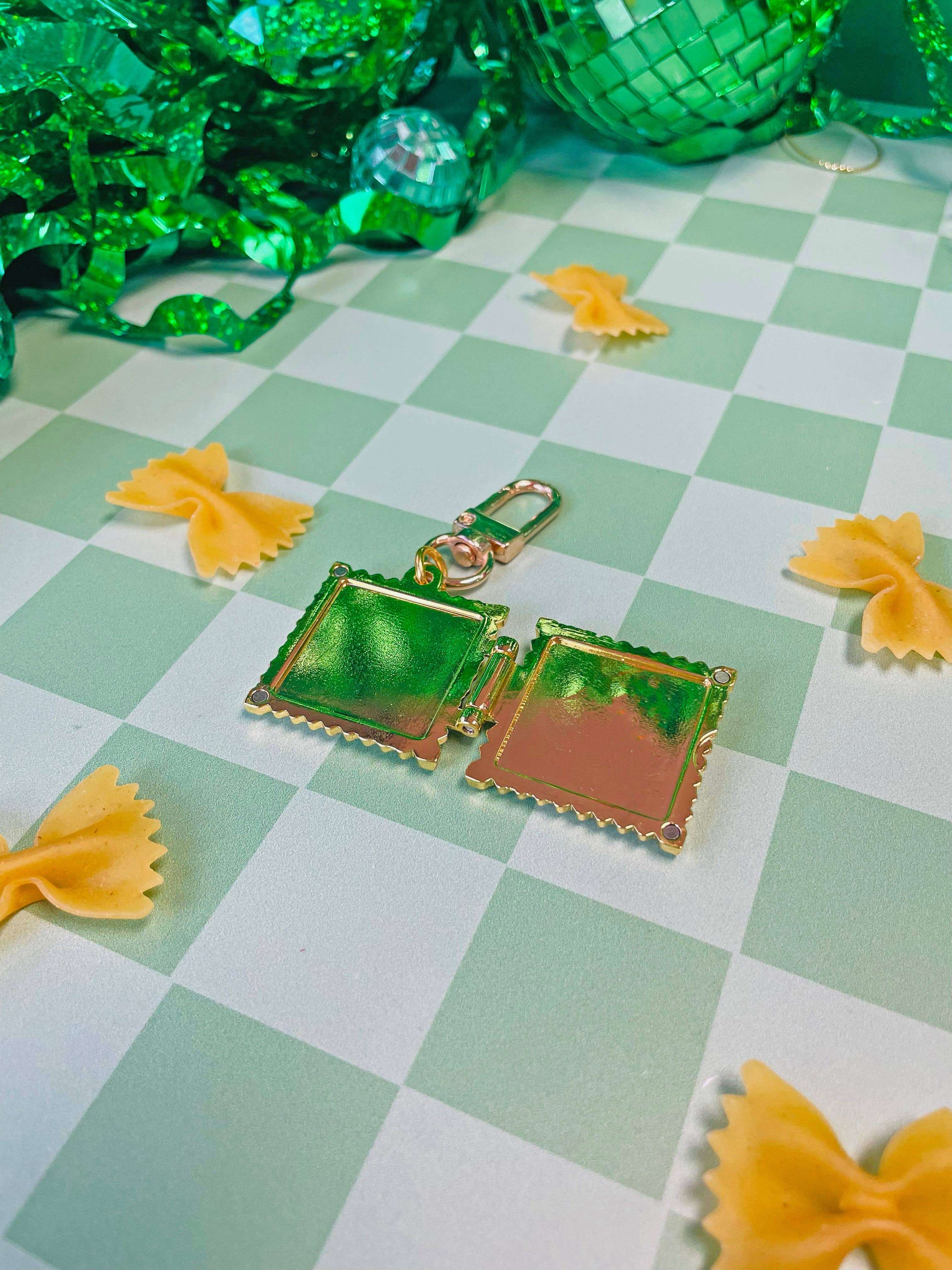 A Shop of Things - Ravioli Locket Keychain