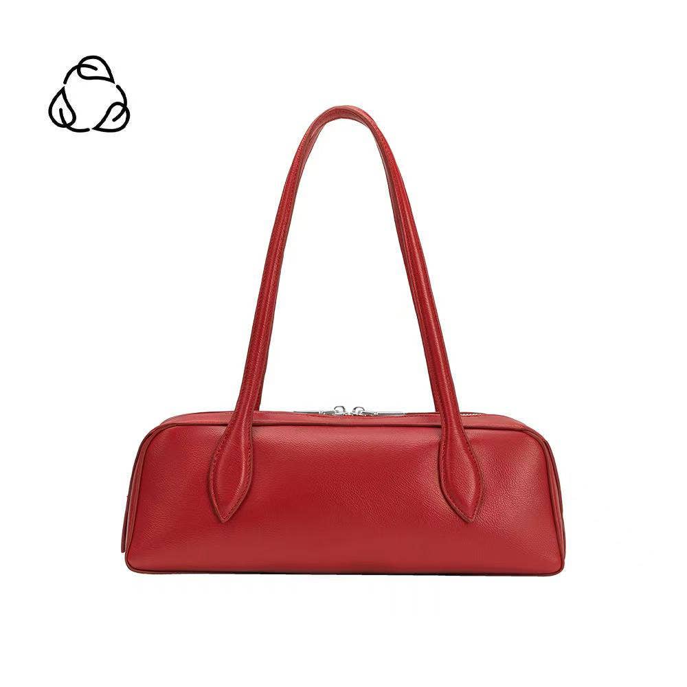 Serafina Red Recycled Vegan Shoulder Bag