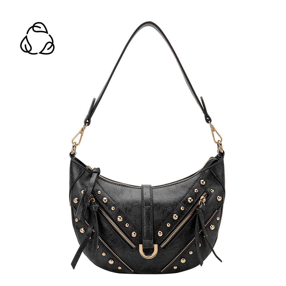 Maeve Black Recycled Vegan Shoulder Bag - Downerss