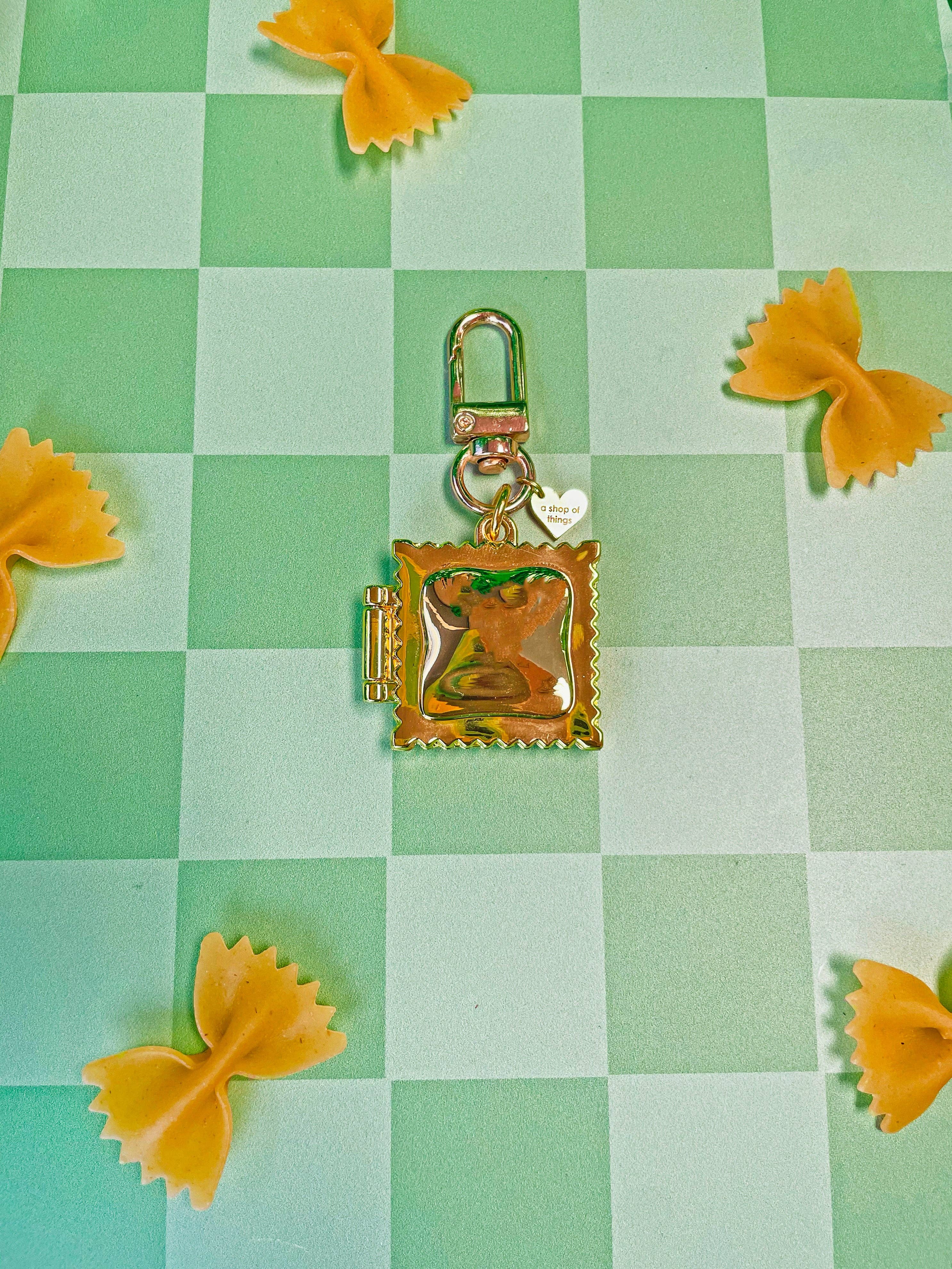 A Shop of Things - Ravioli Locket Keychain