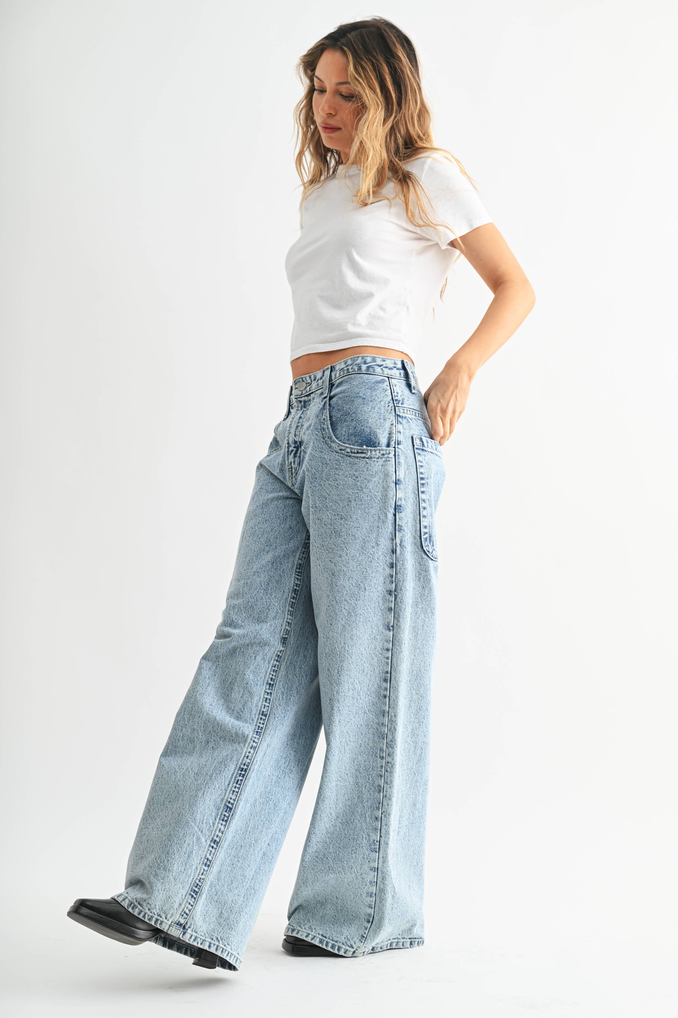 Relaxed Straight Baggy - Medium Wash