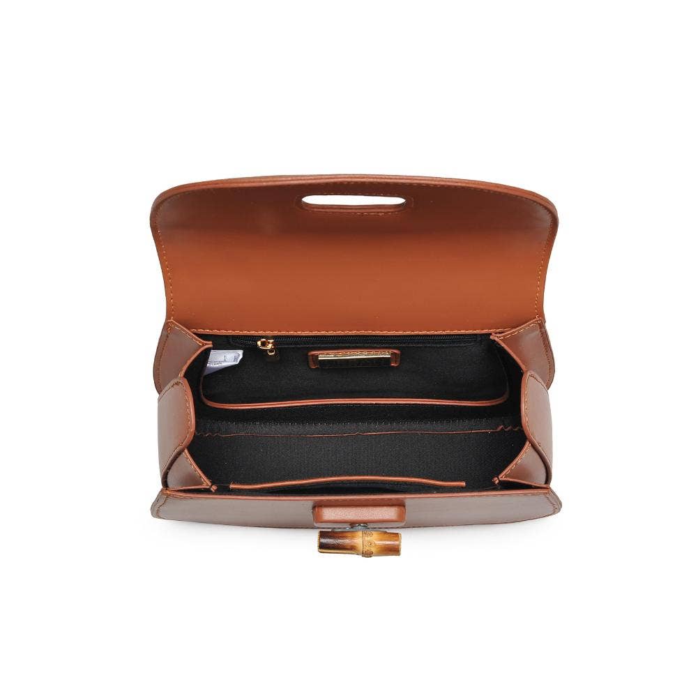 Bamboo Top Handle Crossbody - Natural