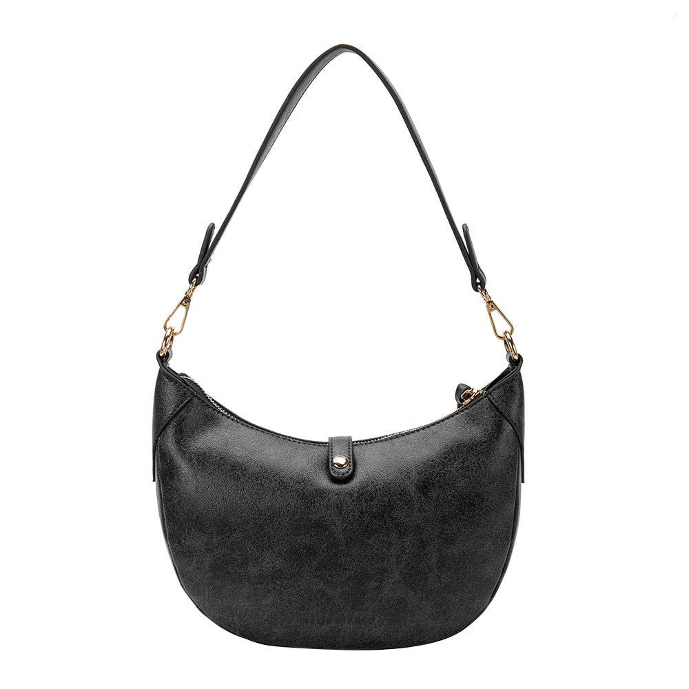Maeve Black Recycled Vegan Shoulder Bag - Downerss