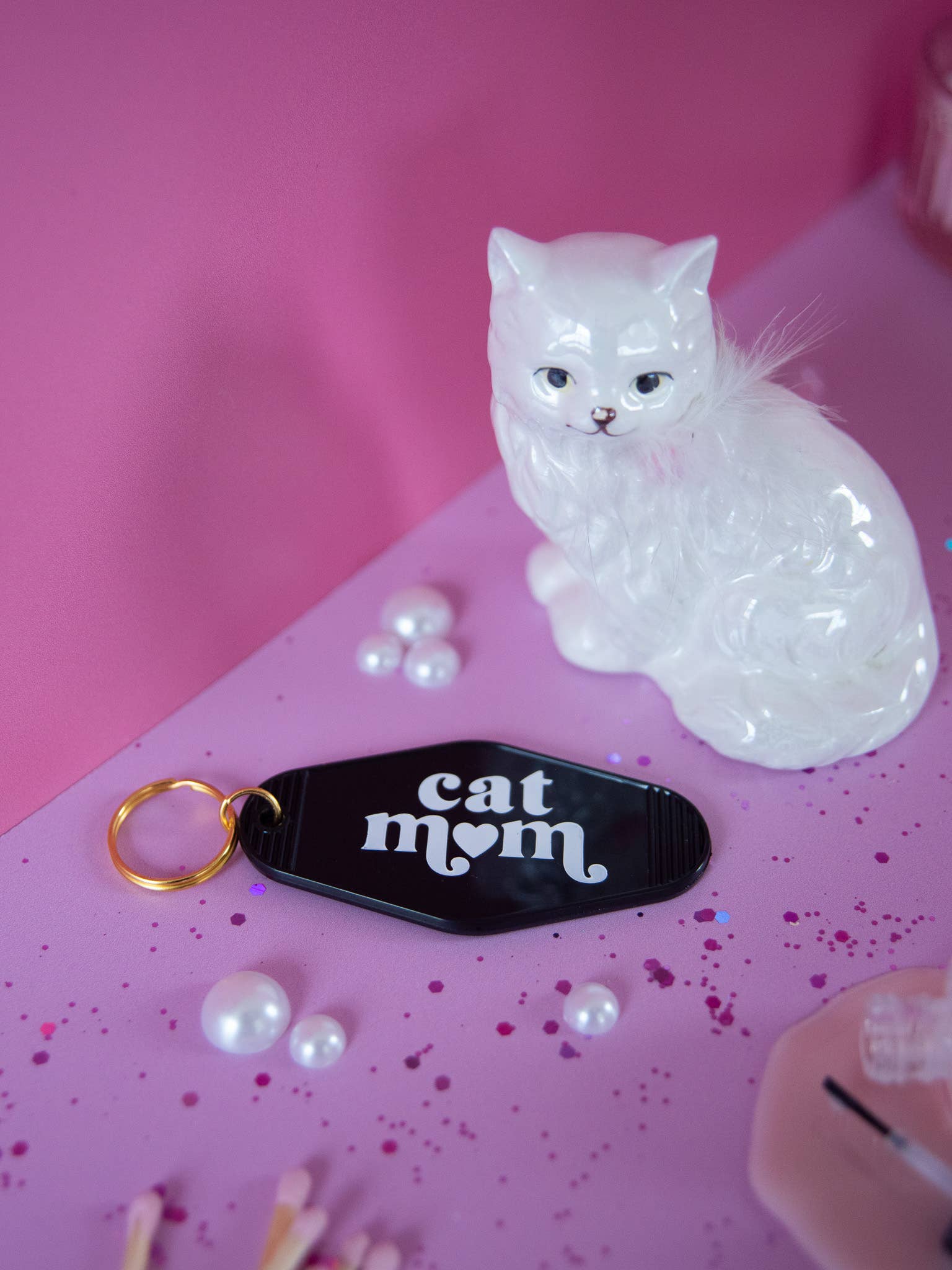 Cat Mom Keychain - Downerss