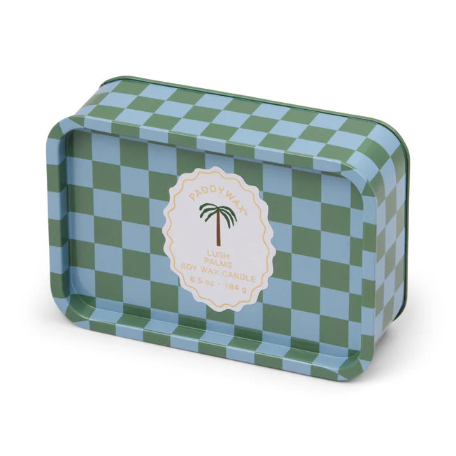 Dopo 6.5oz Printed Tin Candle - Palm