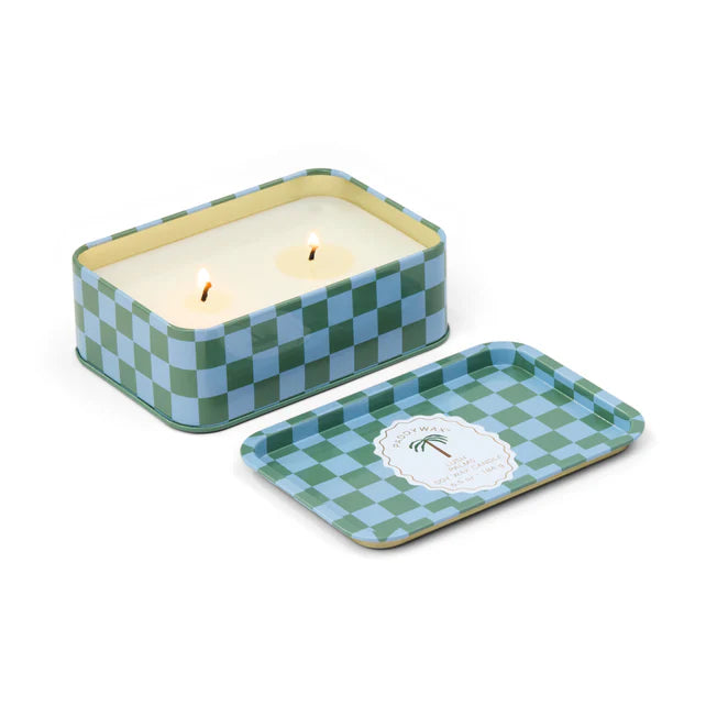 Dopo 6.5oz Printed Tin Candle - Palm