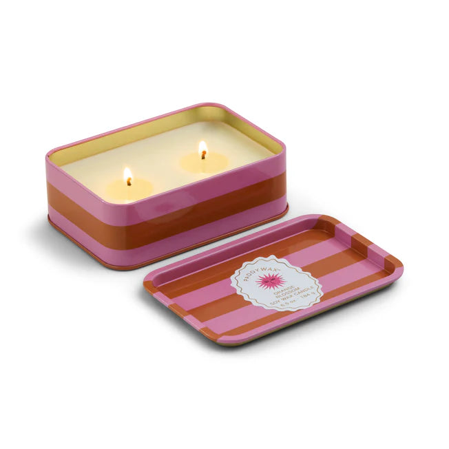 Dopo 6.5oz Printed Tin Candle - Orange Blossom