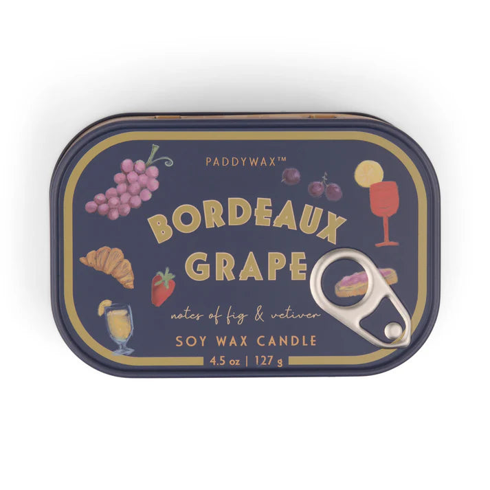 Bistro Tin Candle - Bordeaux Grape - Downerss