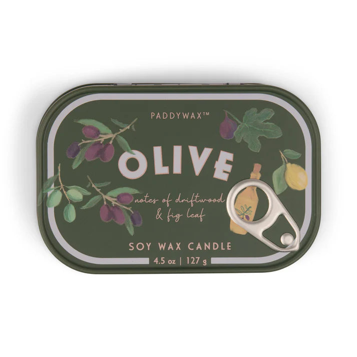 Bistro Tin Candle - Olive - Downerss