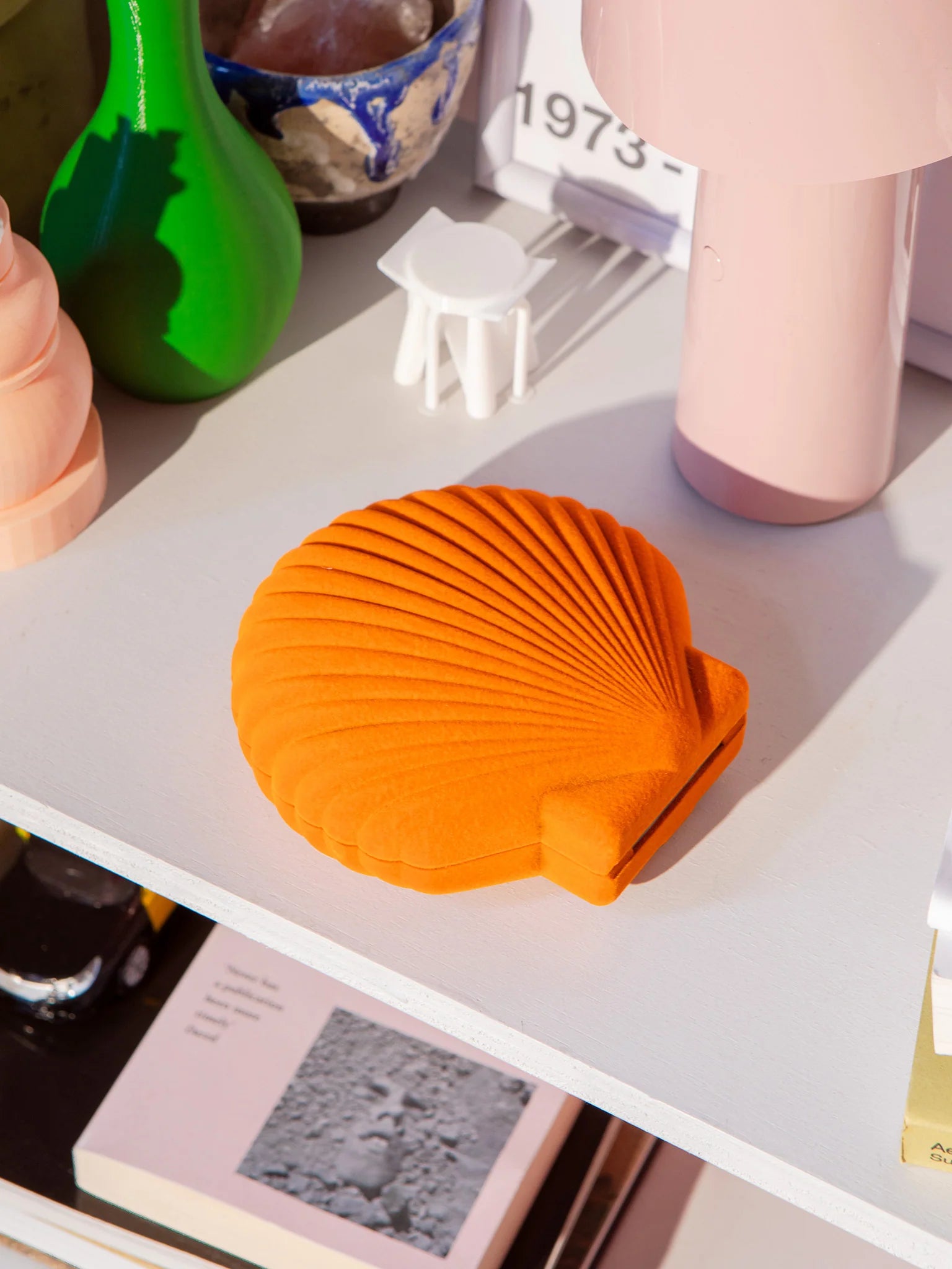 Venus Velvet Jewelry Box - Orange