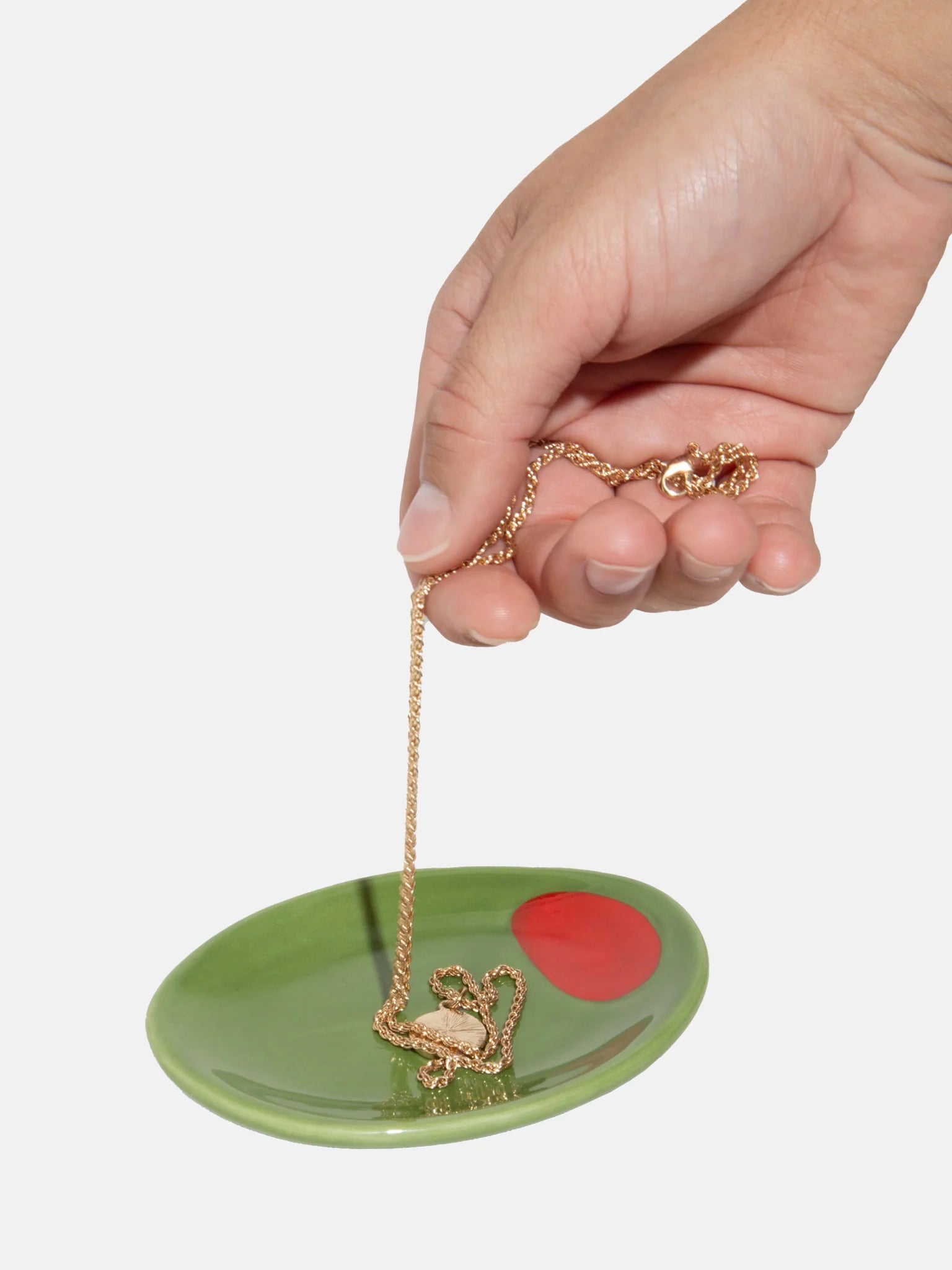 Olive Trinket Tray