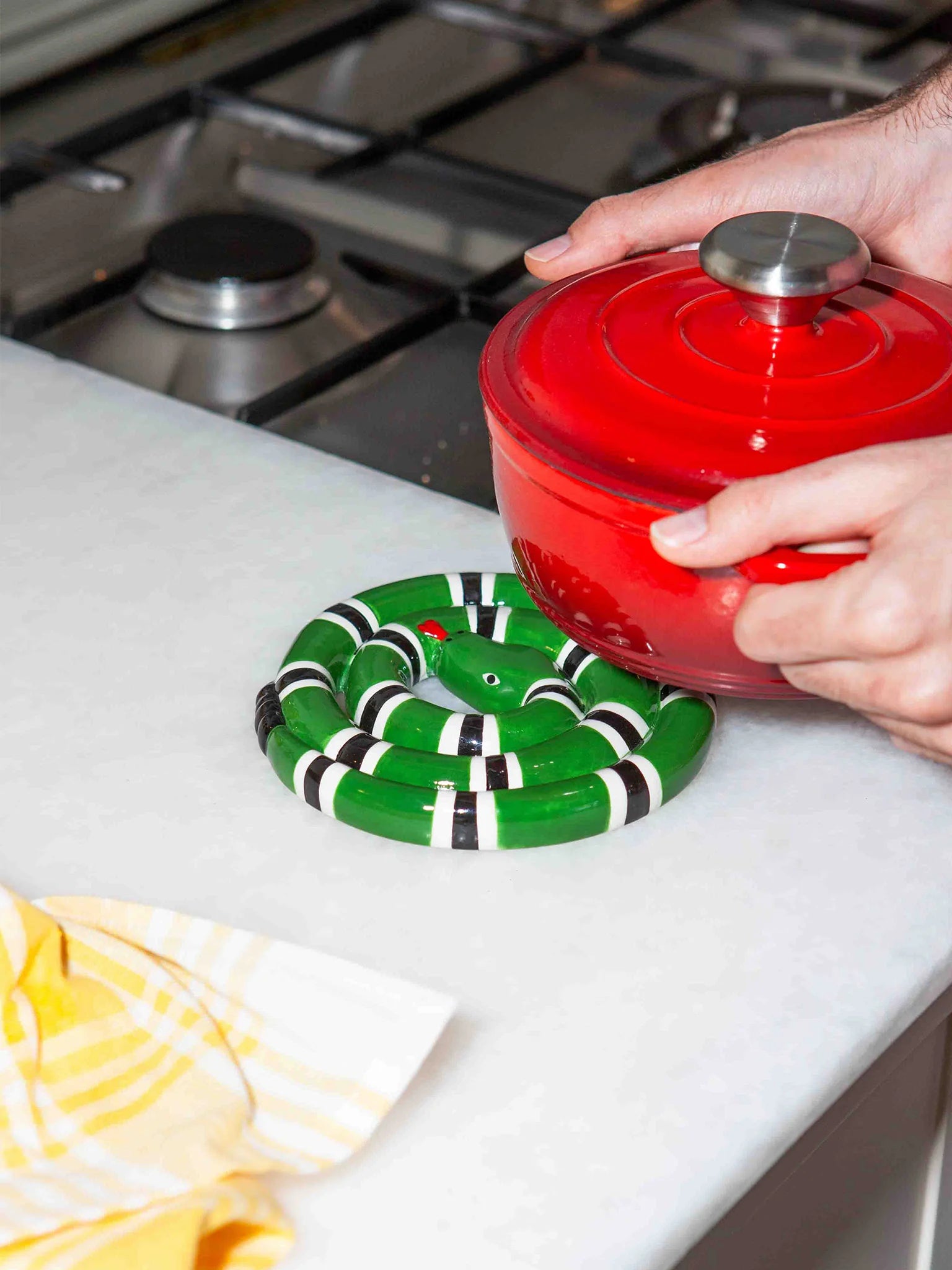 Green Snake Trivet
