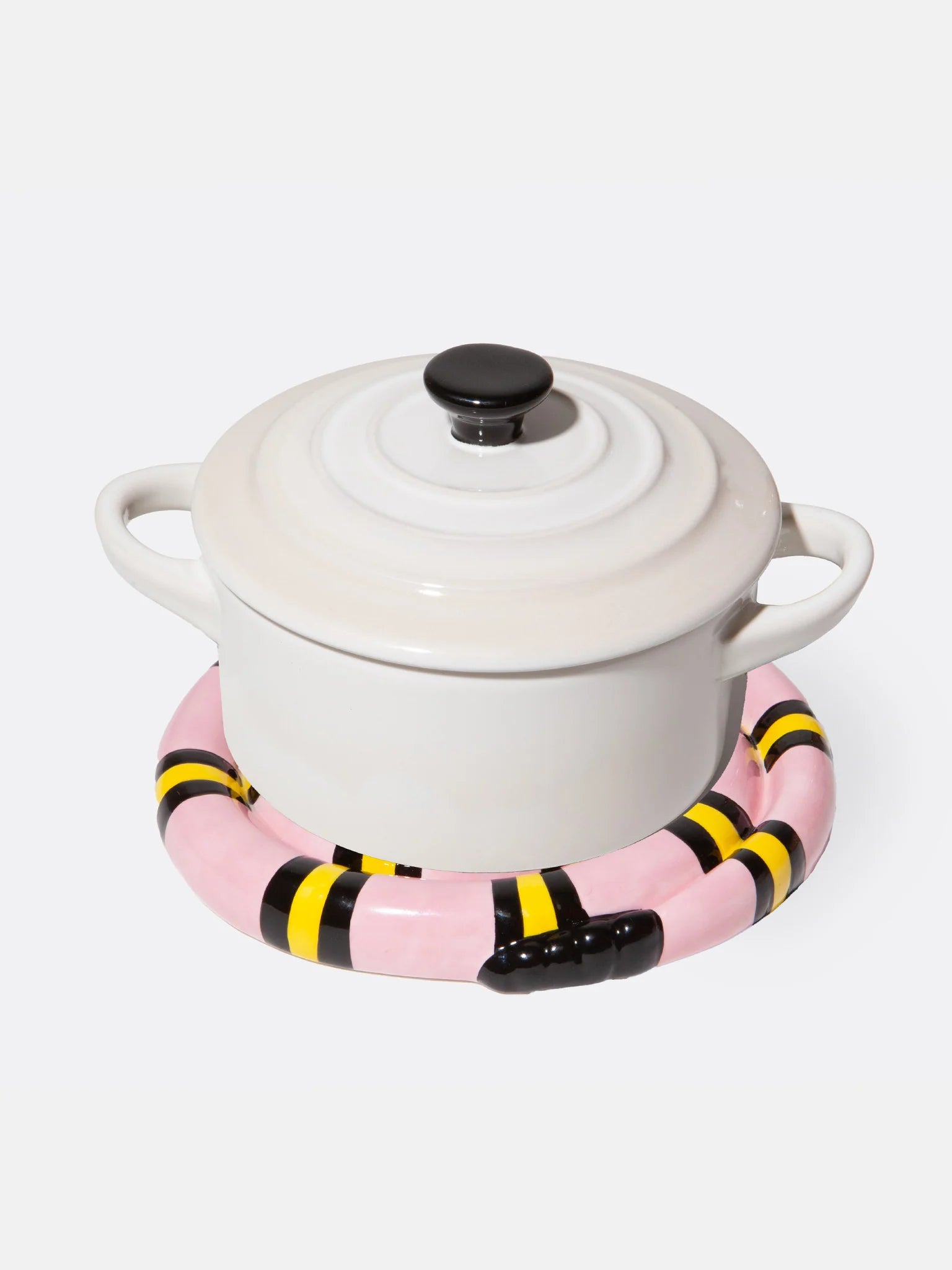 Pink Snake Trivet