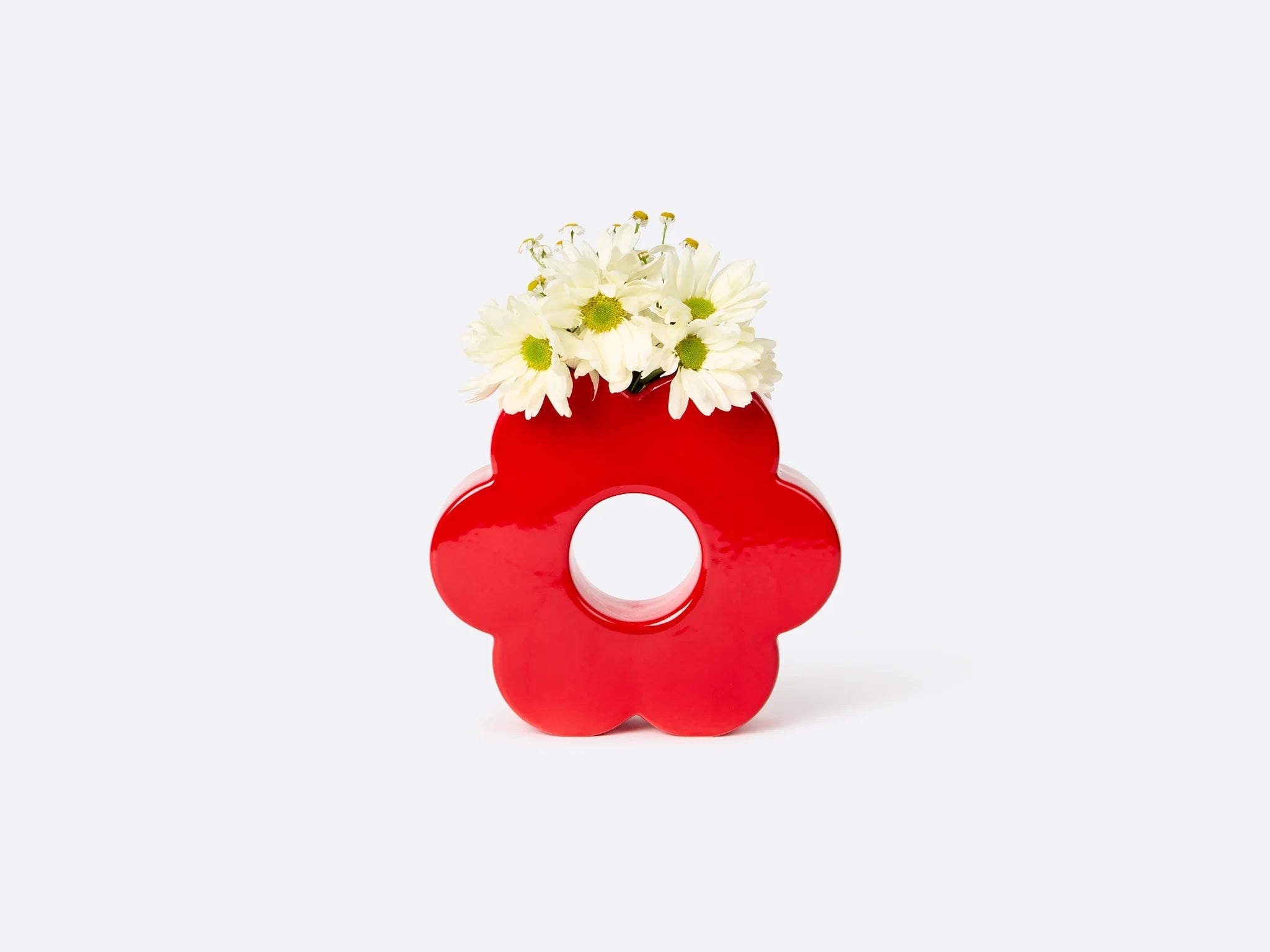 Daisy Vase - Red