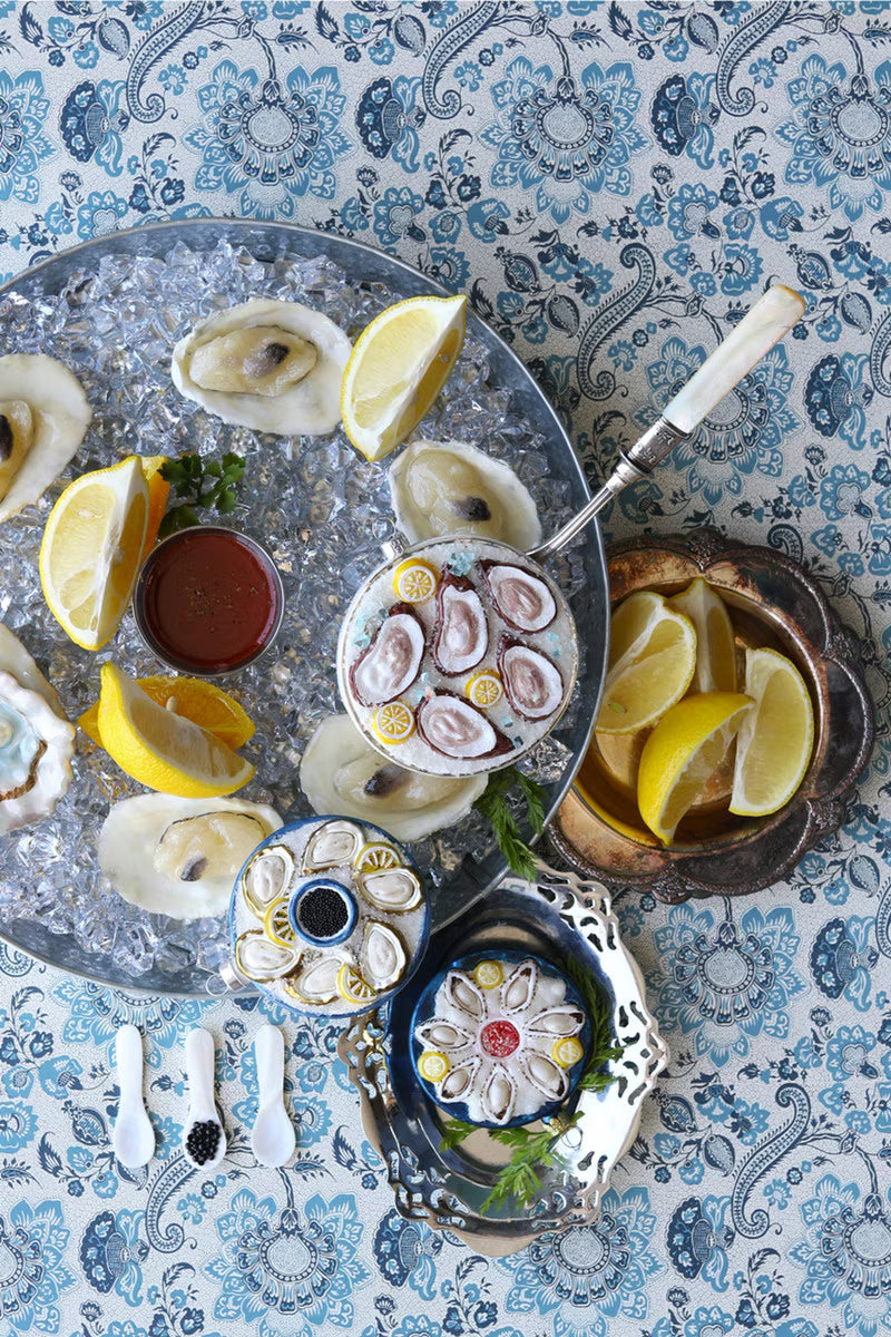 Plated Oysters Ornament