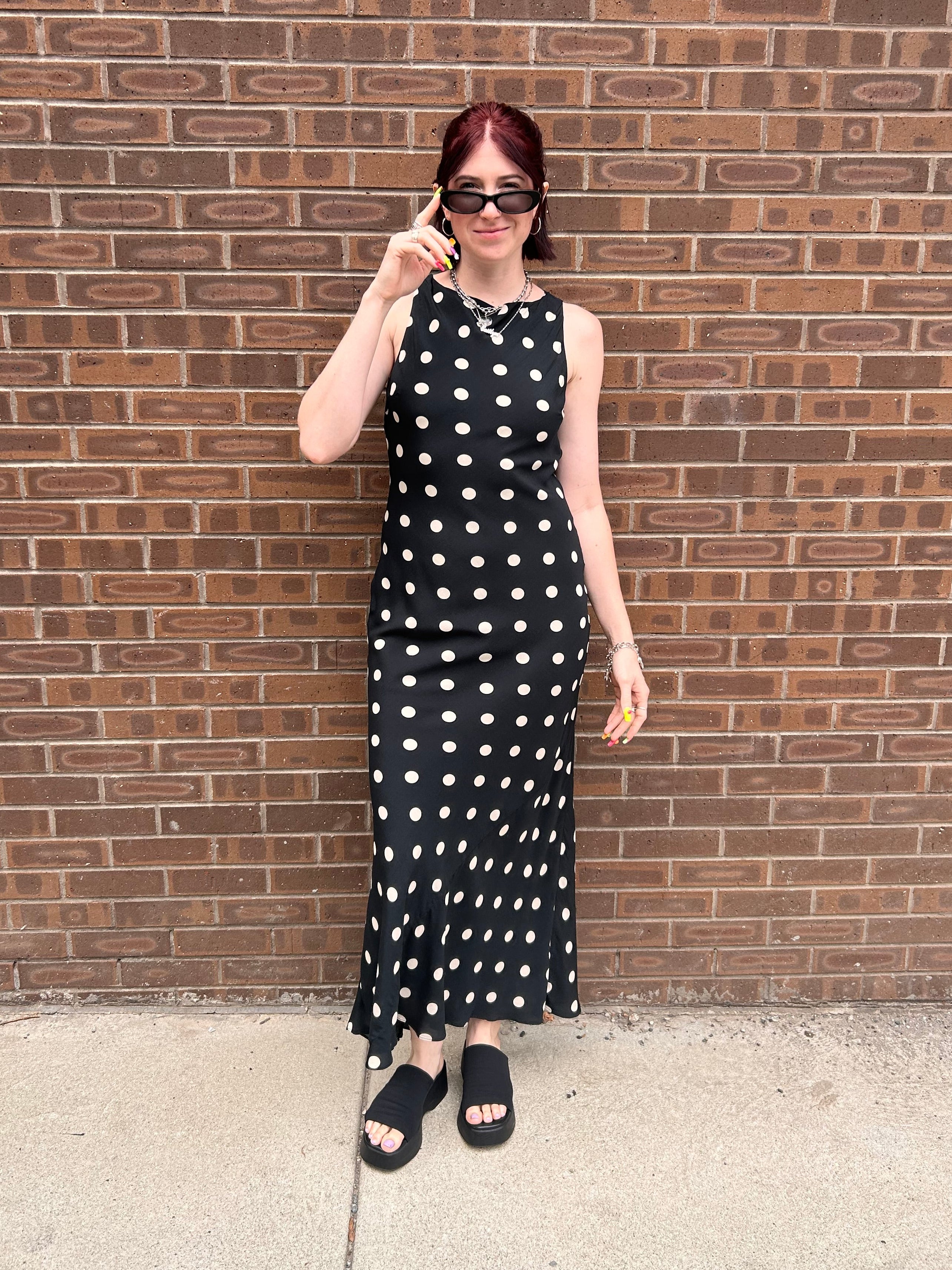 Lily Polka Dot Maxi Dress