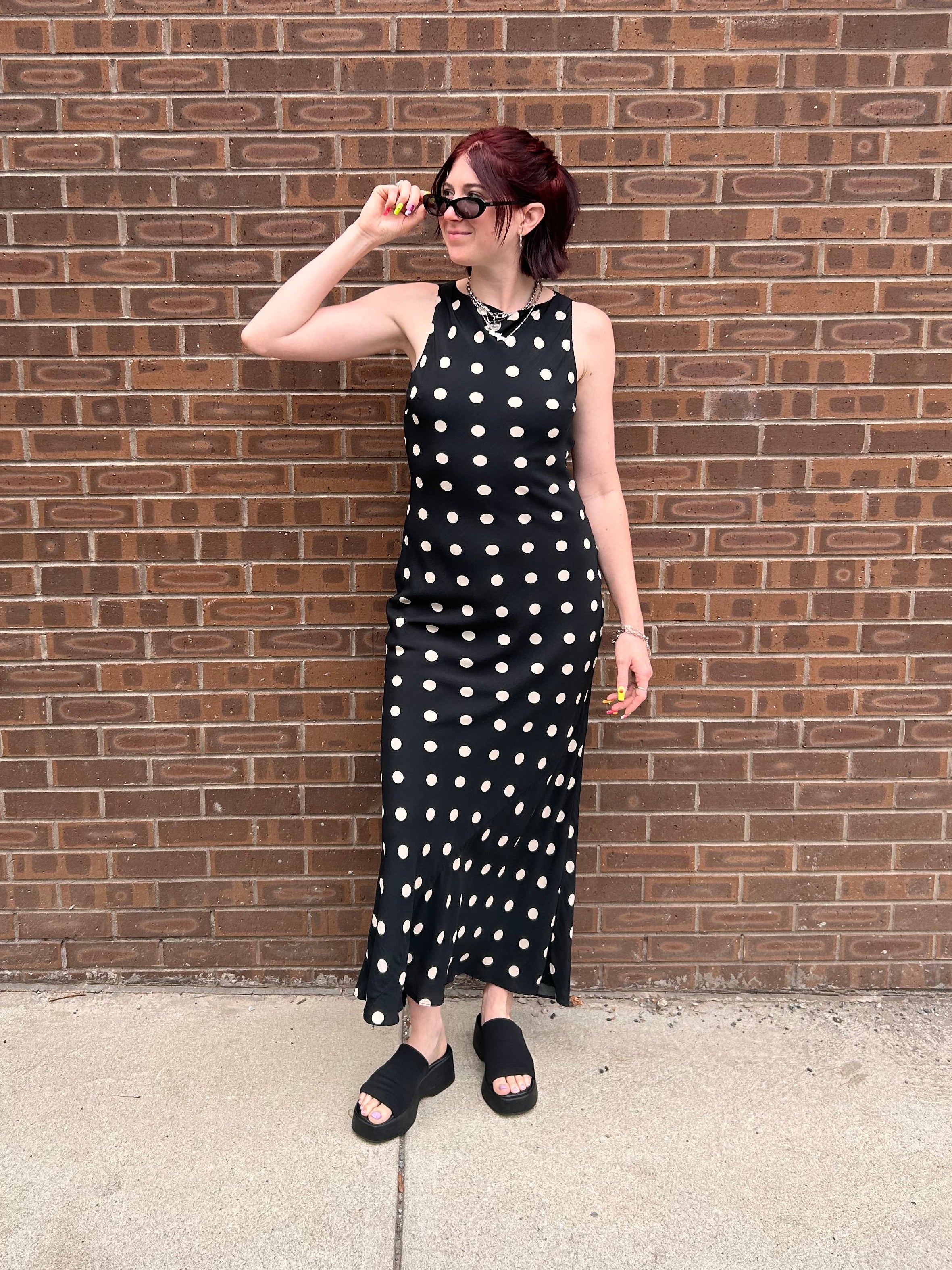Lily Polka Dot Maxi Dress