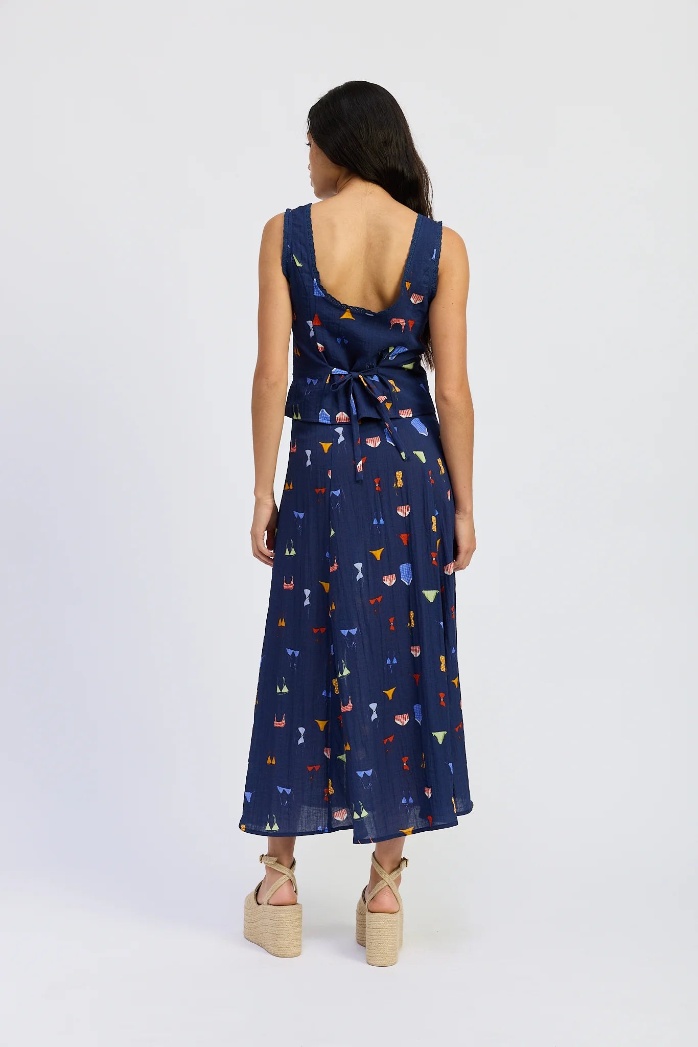 Bikini Print Maxi Skirt