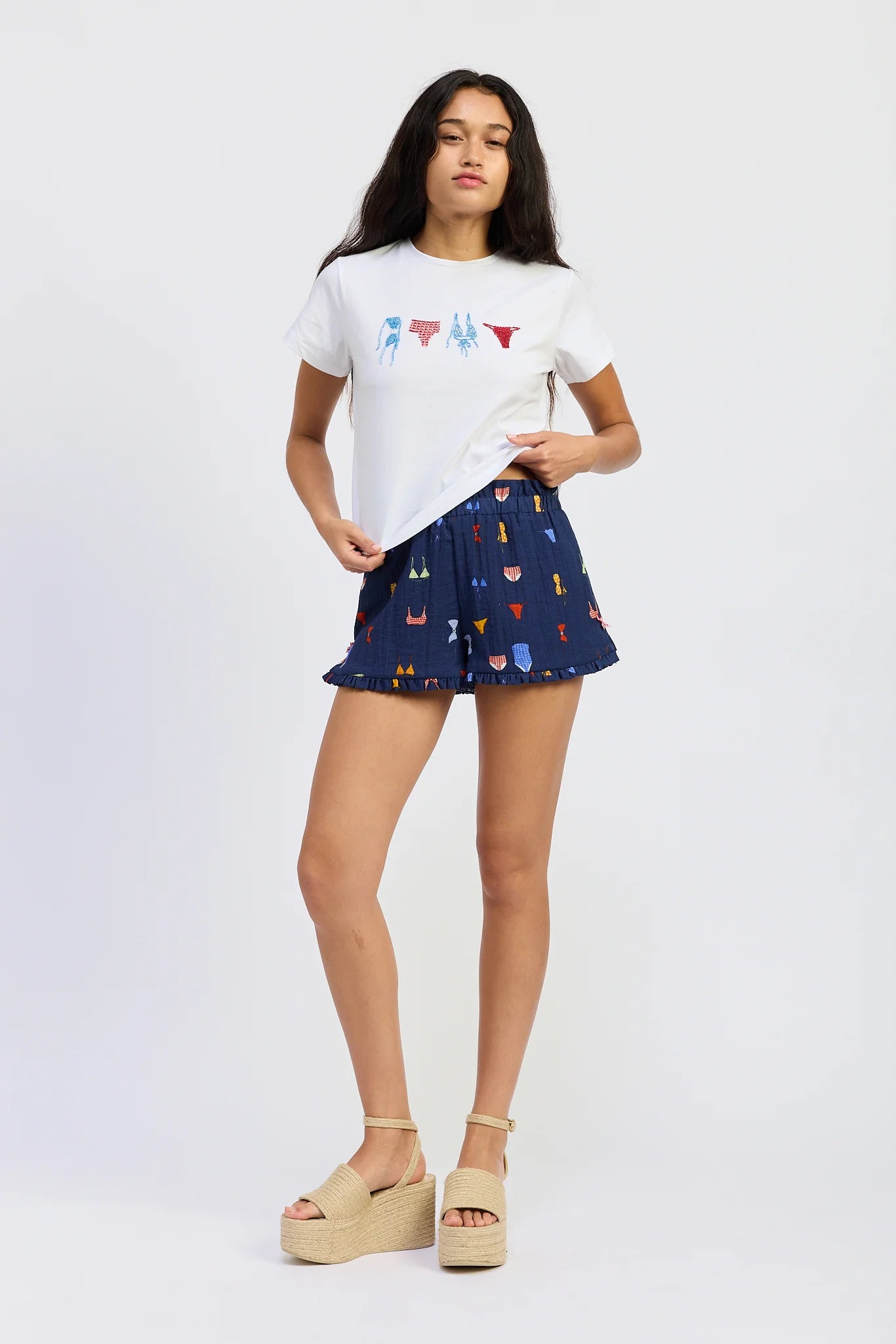 Bikini Print Shorts
