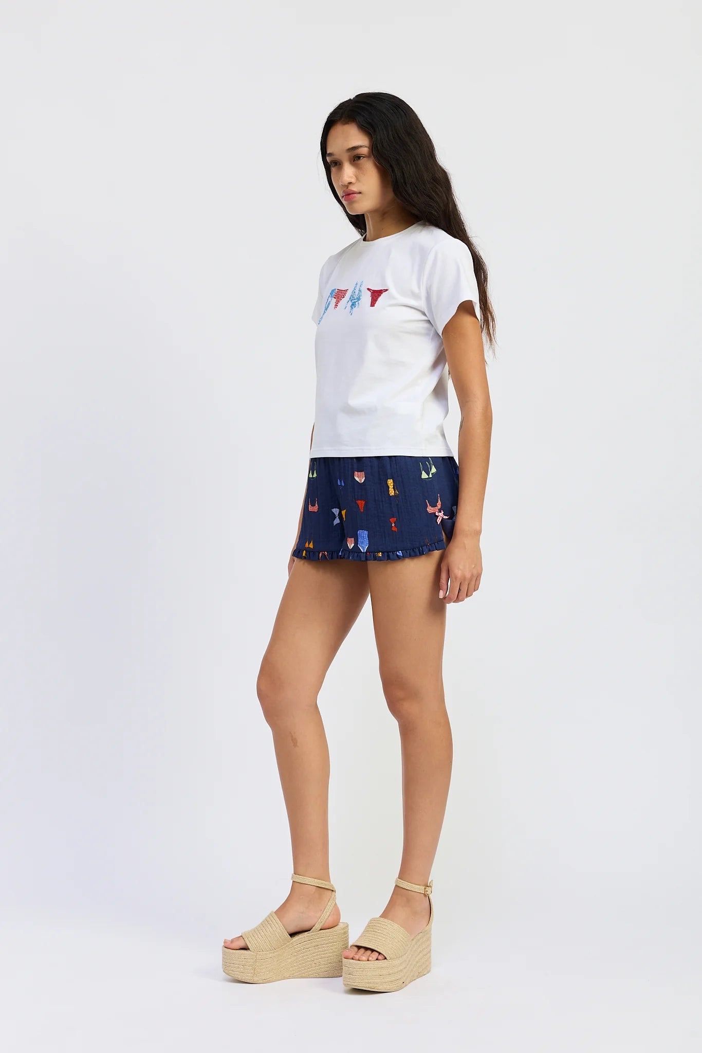 Bikini Print Shorts