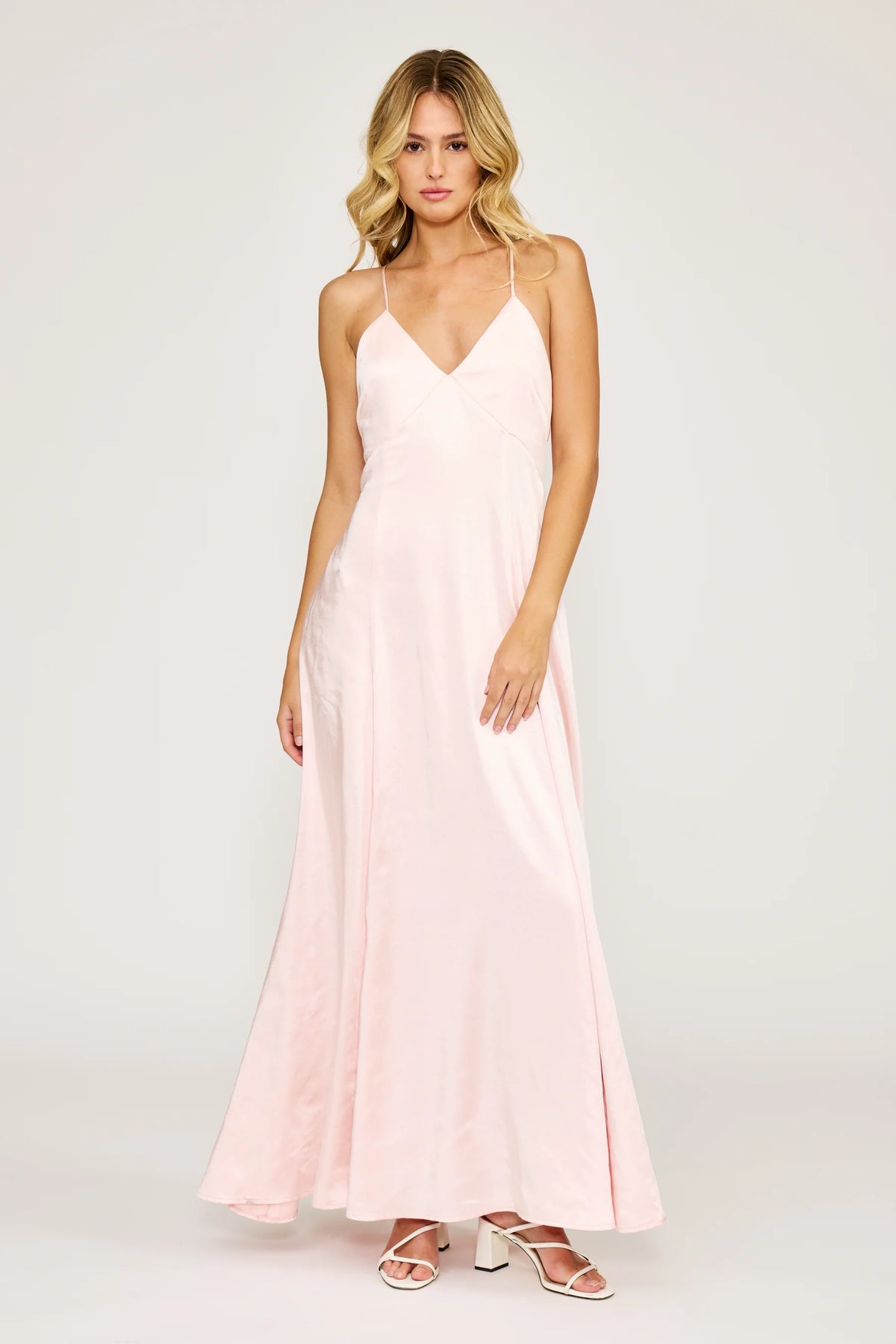 a line dress slip Lucy Paris - Luella Worsted woven Ace One-Shoulder White Graduation free dyes Color:Steel Grey