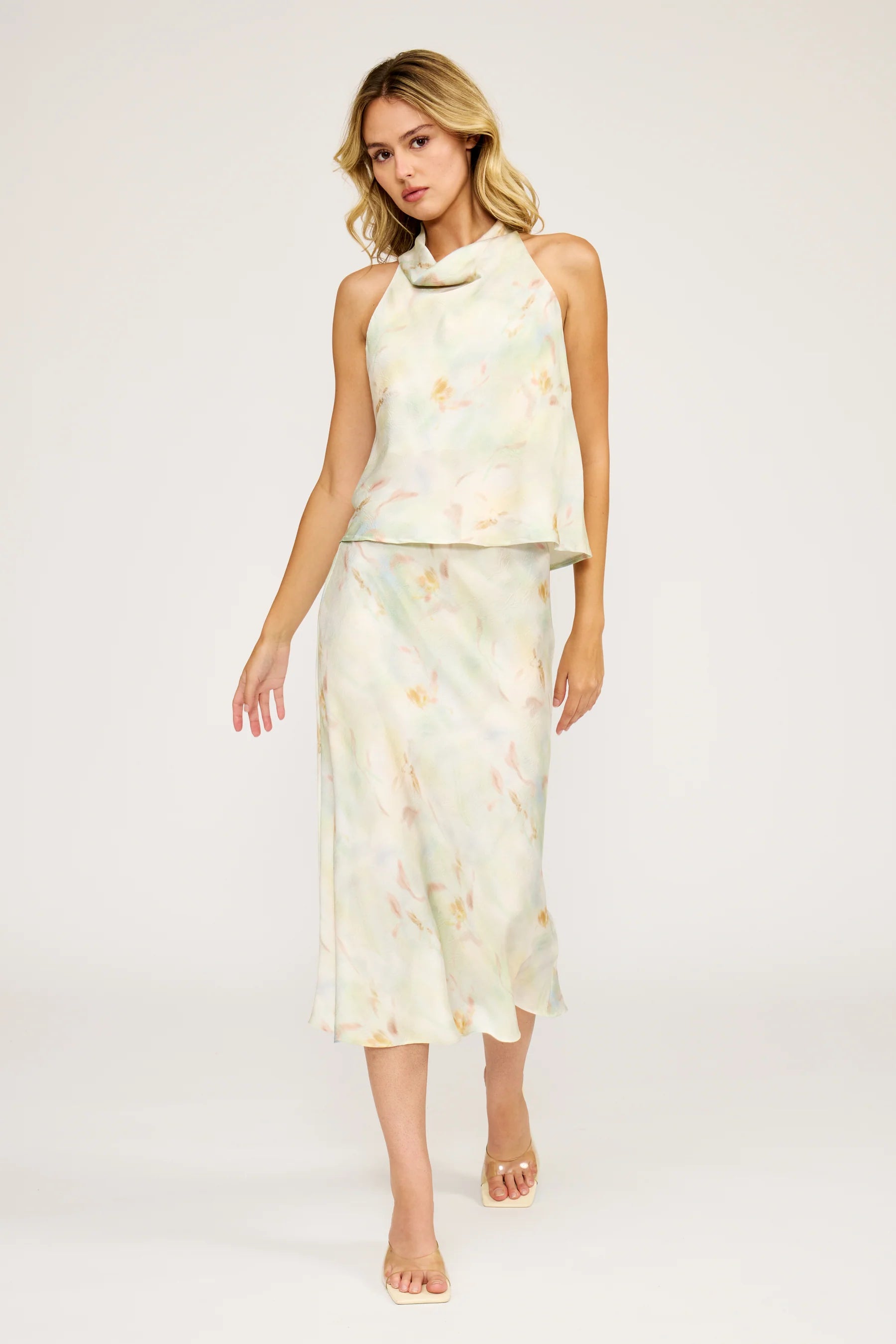 Barbara Satin Skirt
