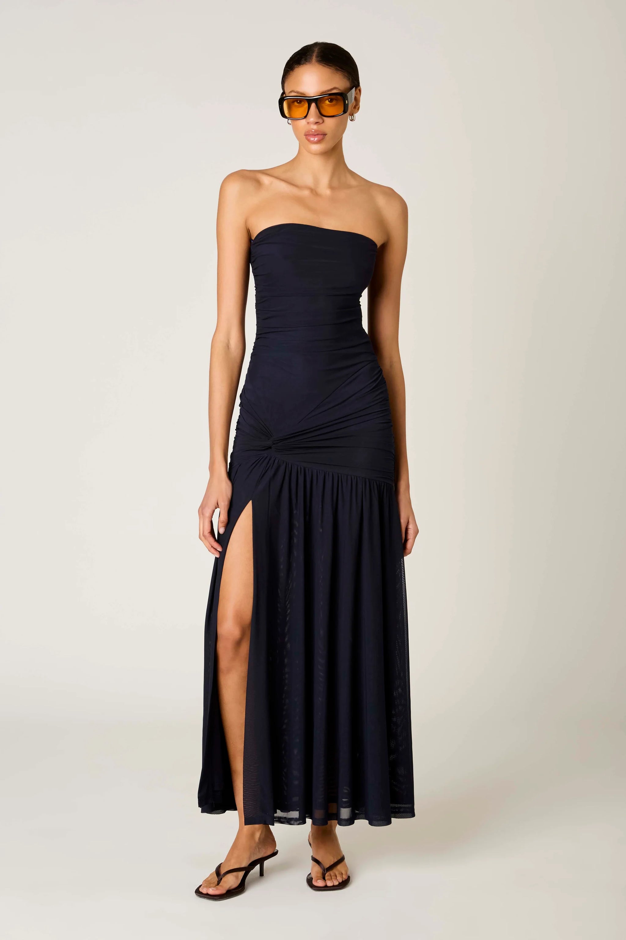 navy strapless maxi dress Abbott Kinney Dress