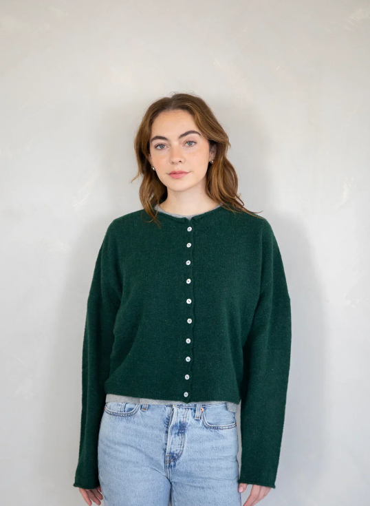 Piper Cardigan - Forest Green