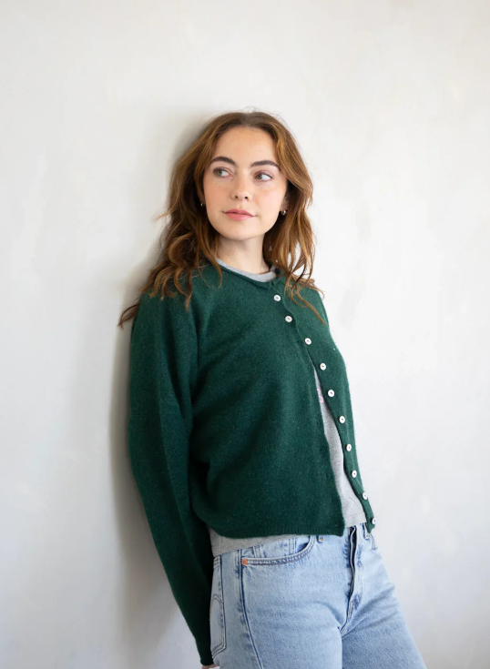 Piper Cardigan - Forest Green