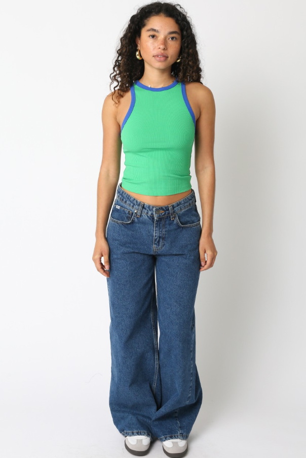 Hana Top - Green & Blue - Downerss