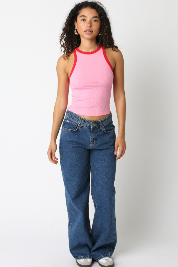 Hana Top - Pink & Red - Downerss