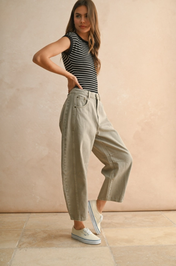 Striped Rib Cap Short Sleeve Bodysuit