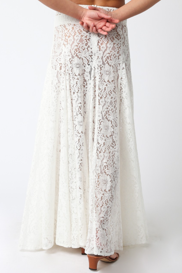 Viola Laced Maxi Skirt - White