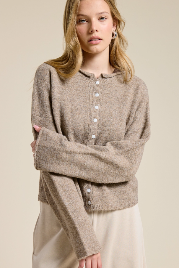 Essential Cardigan - Mocha
