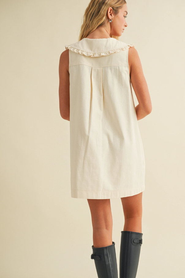 Frill Collar Mini Dress